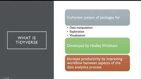 Slides - Introduction to Tidyverse
