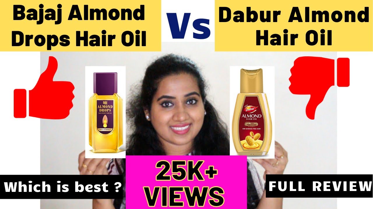 🔴 Bajaj Almond Drops Hair Oil V/S Dabur Almond Hair Oil | Which is best ?  Full Review in Hindi - YouTube