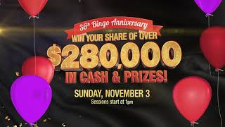 36th Bingo Anniversary at Tachi Palace