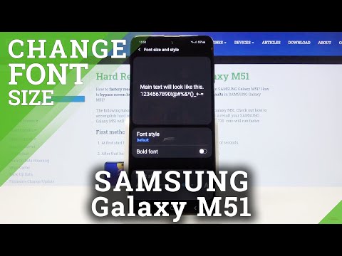 How to Change Font Size on SAMSUNG Galaxy M51 – Customize Font