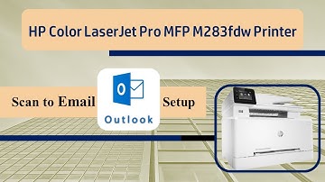 HP Color LaserJet Pro MFP M283 Printer : How to Setup & Use Scan to Outlook Email from Front Panel