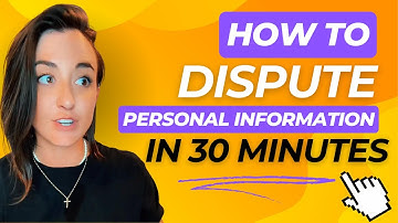 How To Dispute / Update Your Personal Information In 30 Min With Experian