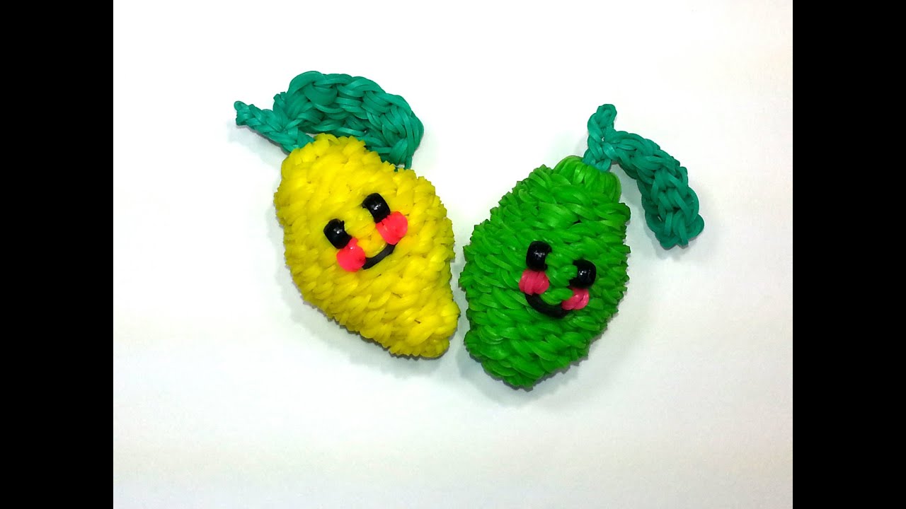 3-D Счастливый лимон (лайм) Учебник по feelinspiffy (Радуга Ткацкий станок)