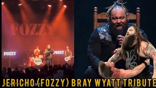 Chris Jericho tribute to the loss of Bray Wyatt with Fozzy live on stage at Concert