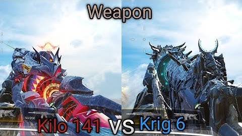 Weapon Inspection & Kill Effects Mythic Kilo 141 vs Krig 6 / Call of duty mobile