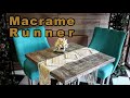 Tutorial Macrame Runner / Table decor / Decoration for Valentine's Day