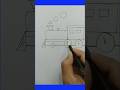 Train Engine Drawing How To Draw Train Engine Shorts Youtubeshorts Drawing 