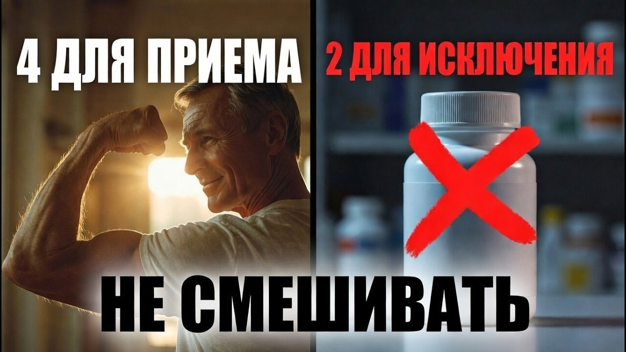 4 витамина, которые строят мышцы ночью после 64 — и 2, которые их убивают!