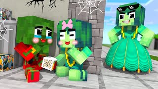 Monster School : Zombie x Herobrine Poor But Happy - Minecraft Animation