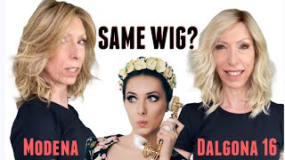 Is the New BELLE TRESS MODENA WIG The DALGONA 16 WIG With A Center Part?