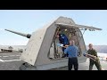 Reloading US Coast Guard’s Monstrous Ship Gun in Middle of the Sea