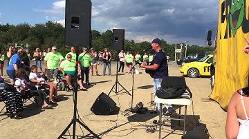 Abby performs at Froggy tailgate party