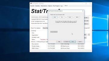 How to activate Stat/Transfer