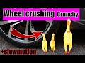 Wheel crushing soft and crunchy things