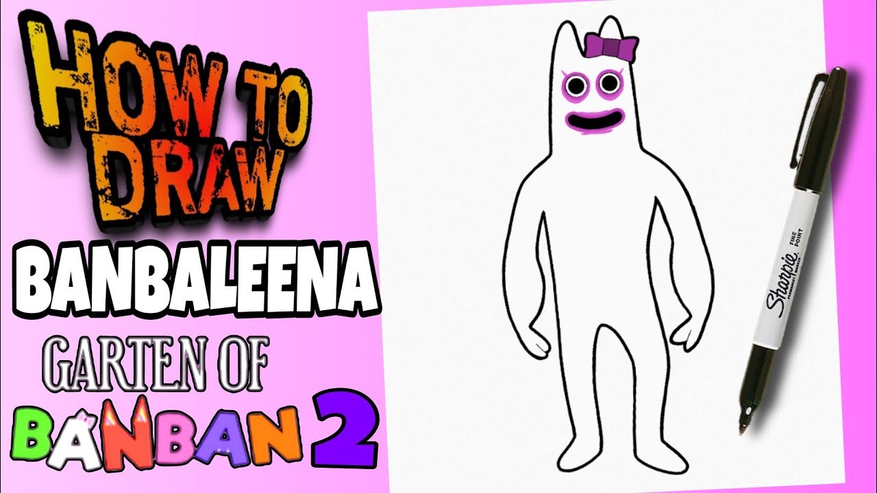 How To Draw Banbaleena - Garten of Banban  Easy Step By Step Drawing  Tutorial 