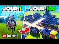 Jai survcu 100 jours sur lego fortnite