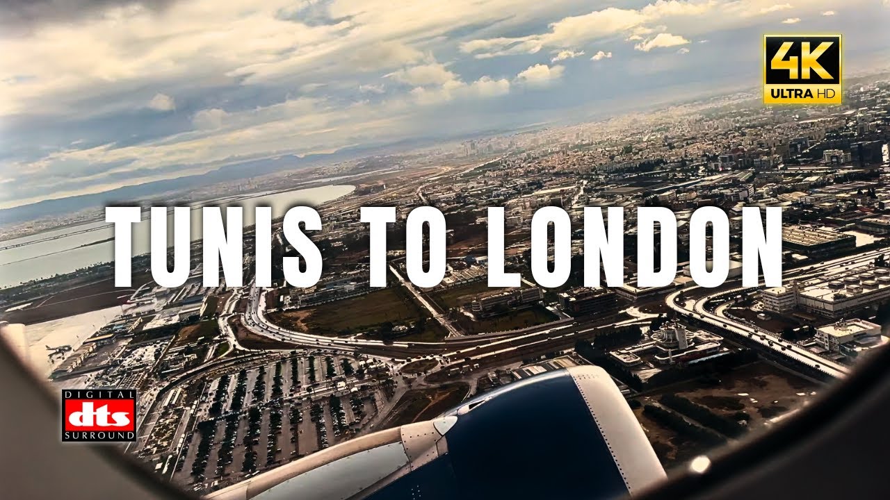 🇬🇧London Gatwick flight from 🇹🇳 Tunis airport | real feel experience of entire flight and Airports!