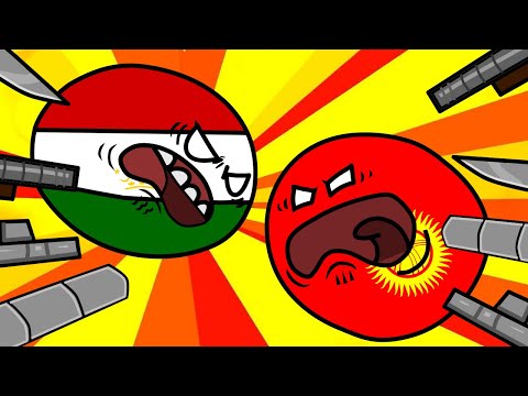 Tajikistan vs Kyrgyzstan -- Cartoon about the war!! -- Таджикистан vs Кыргызстан 2022!! -- Мултфилм!