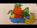 How to Draw Fruit Basket | fruit #drawing #mydrawing #howtodraw #basket 