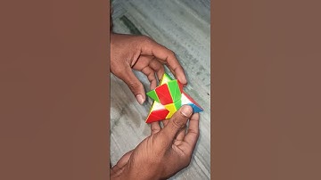 Pyramid cube triangle design tricks short video ❣️||Indian Rubician||