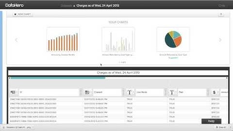 DataHero: Visualize Your Stripe Data