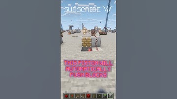 PUSH BLOCKS AUTOMATICALLY with just a REDSTONE TORCH! | Redstone with PsiVolt #minecraft #redstone