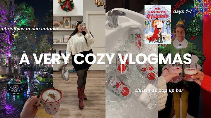 VLOGMAS WEEK 1 🎄 christmas lights, holiday pop up bar, cozy meals, & days in San Antonio!