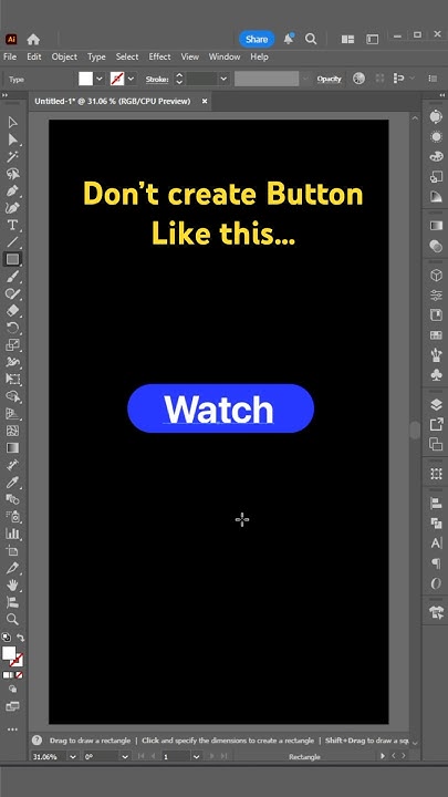 Create editable button text box in illustrator 👀🔥 - YouTube