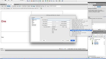 Text Colors and CSS Rules in Detail using Dreamweaver