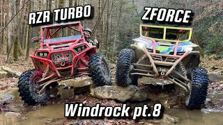 Polaris RZR Turbo vs Built CFMOTO ZFORCE at Windrock pt.8 w/@AdrenalineJunkieProd