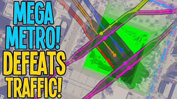 Why a Mega Metro can Defeat Traffic in Cities Skylines Vanilla!