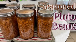 2206 ~ Pressure canning seasoned pinto beans