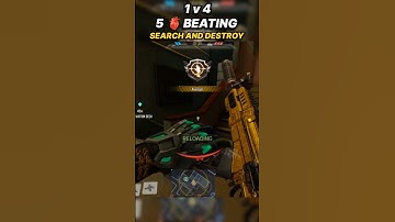 Clean squad wipe 1v4 🔥 #codmobile #shorts