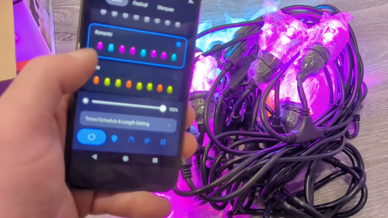 REVIEW XMCOSY LED Smart WiFi Outdoor String Lights, 49Ft,, 40% OFF