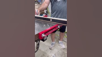 A new add on for your sawstop that helps keep your miter fence level #woodworking #foryou #sawstop