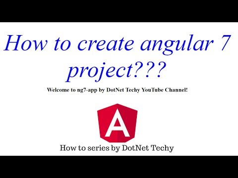How to create angular 7 project