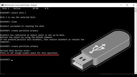 How to Fix Virtual Disk Service Error in CMD (There is not enough usable space for this operation)
