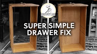 Super simple broken drawer hack