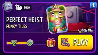 Perfect heist funky tiles 3125 solo challenge match masters 