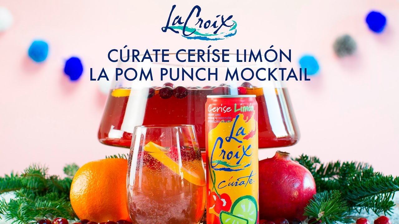 LaCroix La Pom Punch Mocktail