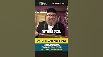 Torah story about Rav Chaim Kanievsky💎Blank piece of paper #shorts