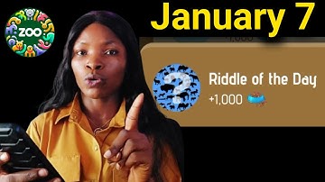 Zoo Riddle of The Day January 7 Today