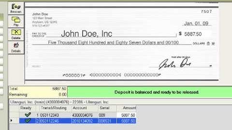 Remote Deposit Capture Demo