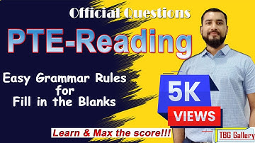 PTE Reading I Easy Grammar Rules I Fill in the blanks I Tribikram Ghimire