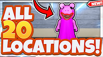 ALL *20* NEW PIGGY MORPH LOCATIONS In Roblox Find The Piggy Morphs!