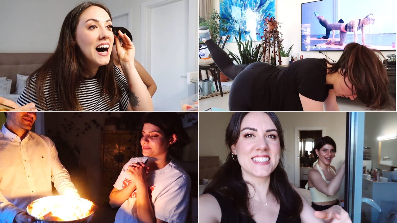 EVDE DOĞUM GÜNÜ, KARANTİNAYA MAKYAJ ŞOKU, ÖLDÜREN SPOR #EVDEVLOGŞOV