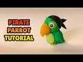 🔴 DIY How to Make a PIRATE PARROT - Polymer Clay, plastilina and Fondant Tutorial