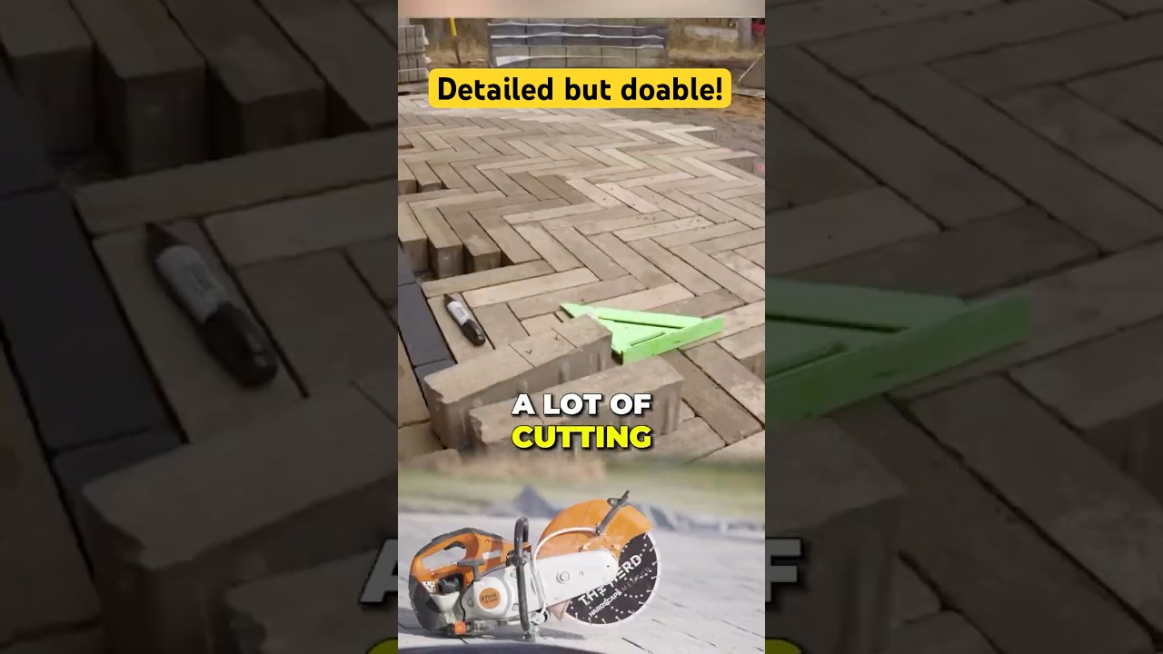 This paver project is INSANELY DETAILED 🤌🧱 