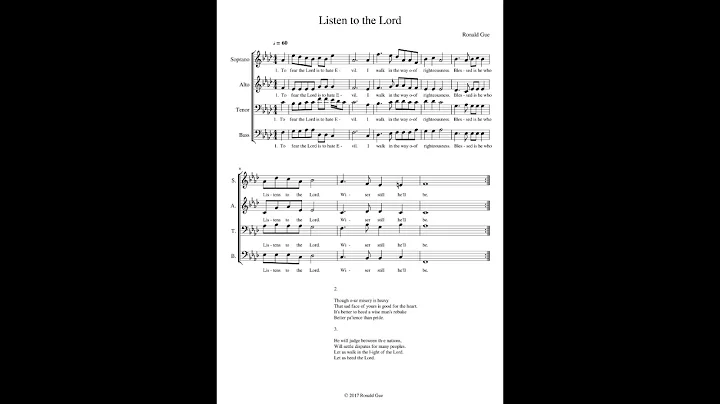 Ronald Gue - Listen to the Lord
