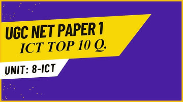 ICT top 10 Questions || UGC NET || Paper 1  #ict  #Tech #InformationTechnology #ugcnetpaper1